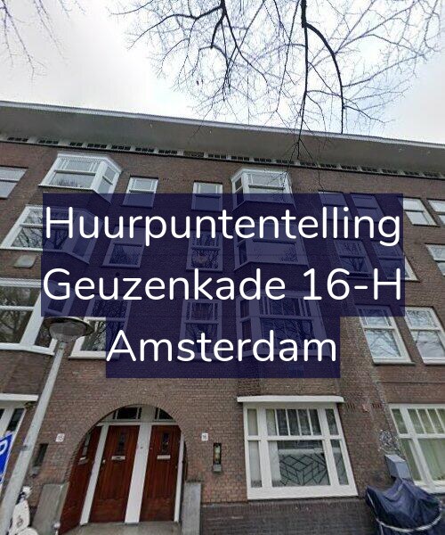 Foto gevel Huurpuntentelling voor Geuzenkade 16-H, Amsterdam