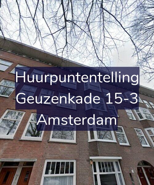 Foto gevel Huurpuntentelling voor Geuzenkade 15-3, Amsterdam