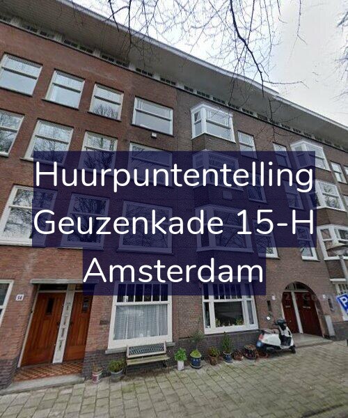 Foto gevel Huurpuntentelling voor Geuzenkade 15-H, Amsterdam