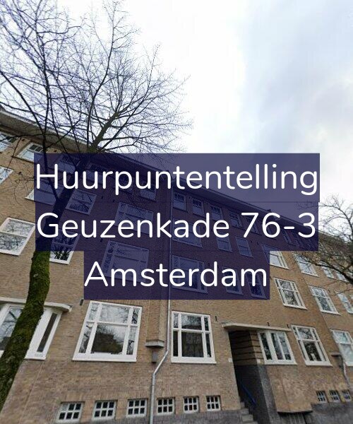 Foto gevel Huurpuntentelling voor Geuzenkade 76-3, Amsterdam