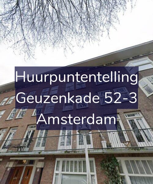 Foto gevel Huurpuntentelling voor Geuzenkade 52-3, Amsterdam