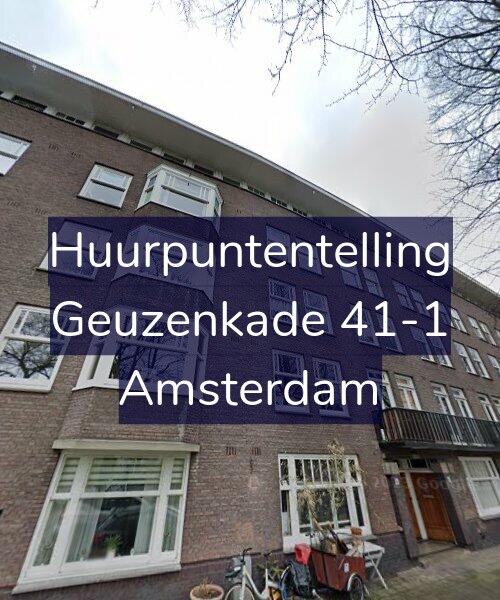 Foto gevel Huurpuntentelling voor Geuzenkade 41-1, Amsterdam