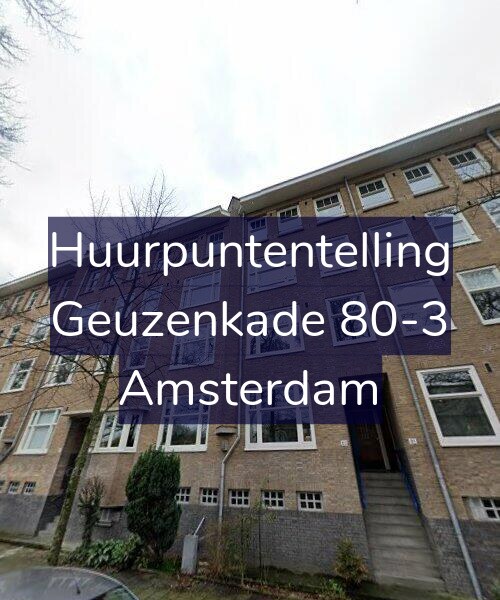 Foto gevel Huurpuntentelling voor Geuzenkade 80-3, Amsterdam