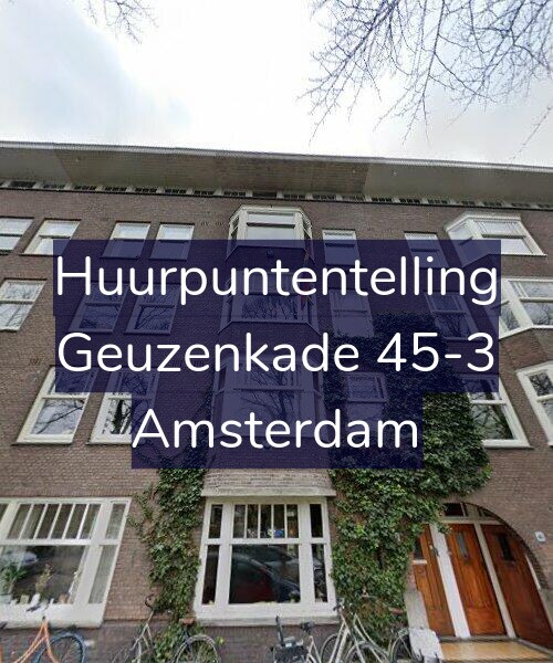 Foto gevel Huurpuntentelling voor Geuzenkade 45-3, Amsterdam