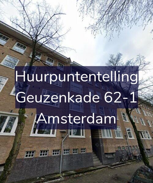 Foto gevel Huurpuntentelling voor Geuzenkade 62-1, Amsterdam