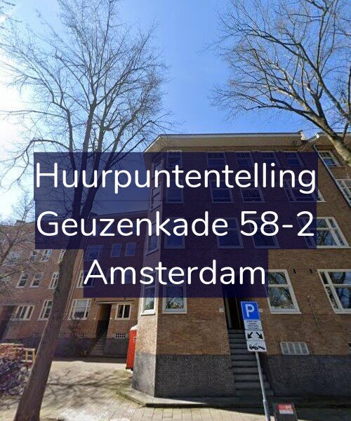 Foto gevel Huurpuntentelling voor Geuzenkade 58-2, Amsterdam