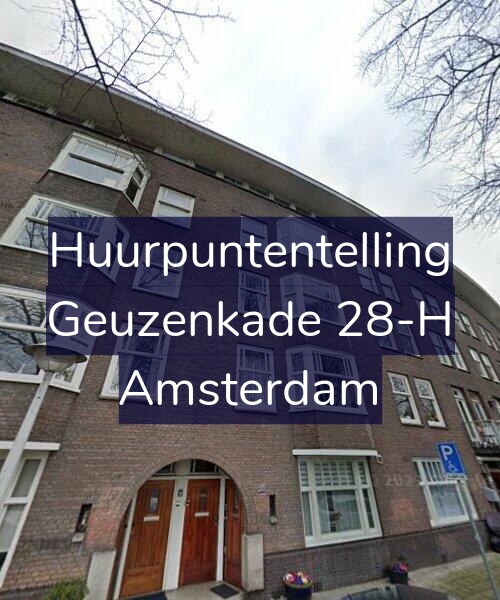 Foto gevel Huurpuntentelling voor Geuzenkade 28-H, Amsterdam