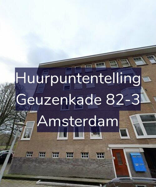 Foto gevel Huurpuntentelling voor Geuzenkade 82-3, Amsterdam