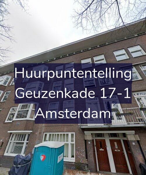 Foto gevel Huurpuntentelling voor Geuzenkade 17-1, Amsterdam
