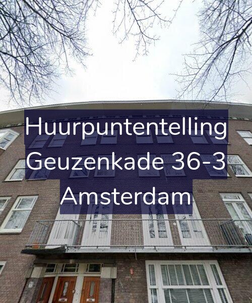 Foto gevel Huurpuntentelling voor Geuzenkade 36-3, Amsterdam