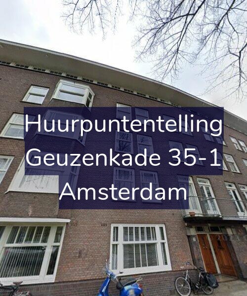 Foto gevel Huurpuntentelling voor Geuzenkade 35-1, Amsterdam