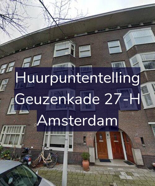 Foto gevel Huurpuntentelling voor Geuzenkade 27-H, Amsterdam