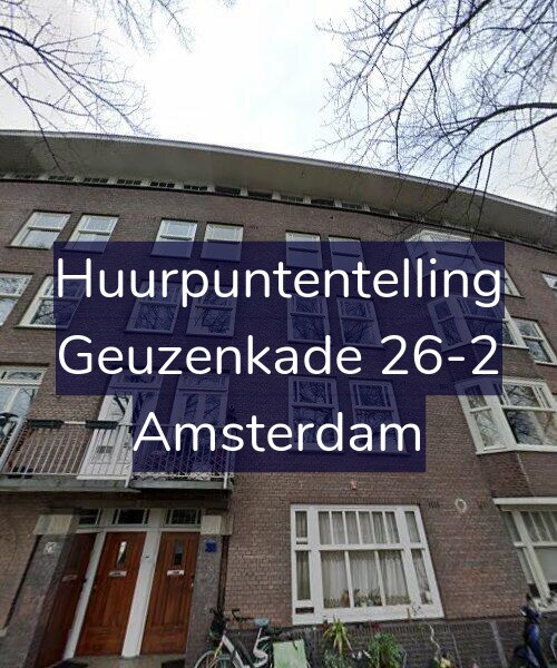 Foto gevel Huurpuntentelling voor Geuzenkade 26-2, Amsterdam