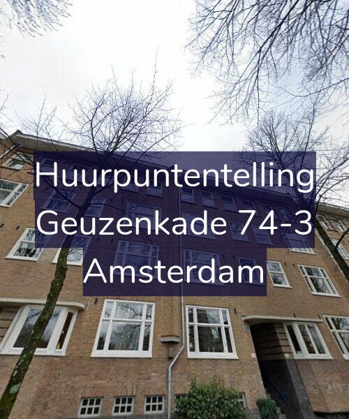Foto gevel Huurpuntentelling voor Geuzenkade 74-3, Amsterdam