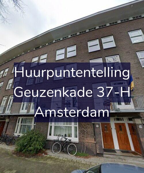Foto gevel Huurpuntentelling voor Geuzenkade 37-H, Amsterdam