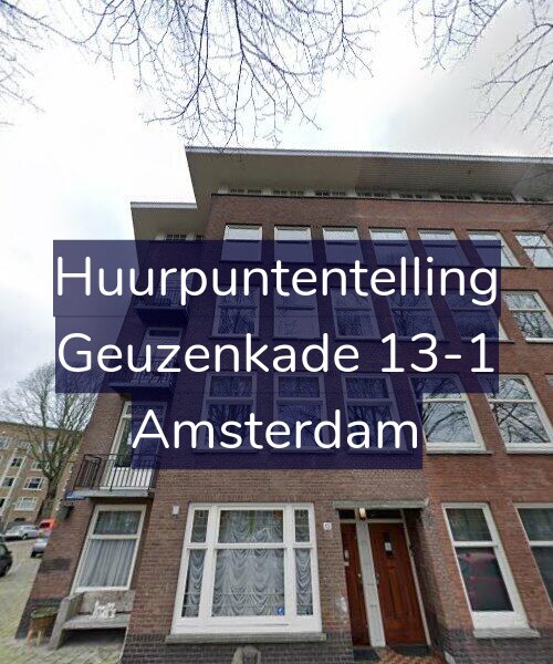 Foto gevel Huurpuntentelling voor Geuzenkade 13-1, Amsterdam