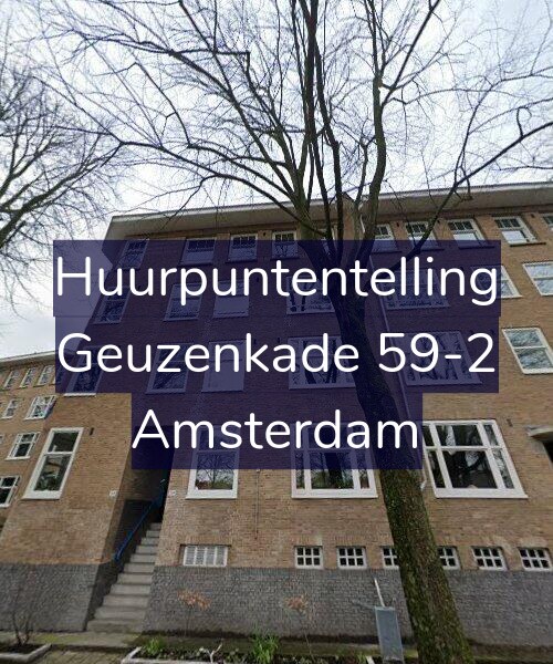 Foto gevel Huurpuntentelling voor Geuzenkade 59-2, Amsterdam