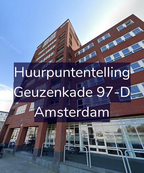 Foto gevel Huurpuntentelling voor Geuzenkade 97-D, Amsterdam