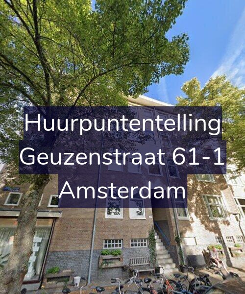 Foto gevel Huurpuntentelling voor Geuzenstraat 61-1, Amsterdam