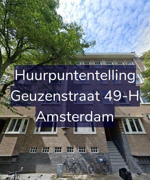 Foto gevel Huurpuntentelling voor Geuzenstraat 49-H, Amsterdam