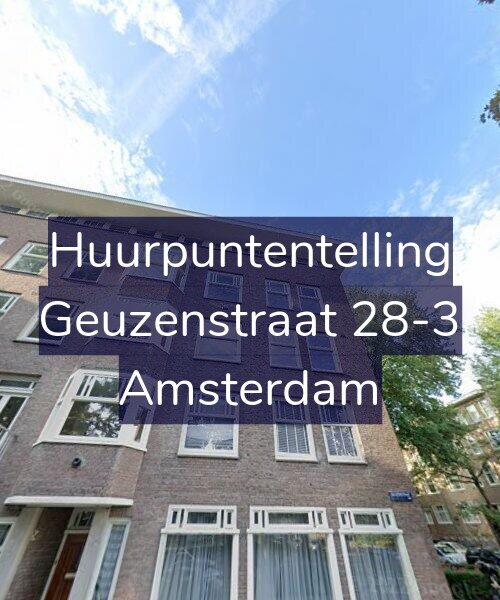 Foto gevel Huurpuntentelling voor Geuzenstraat 28-3, Amsterdam