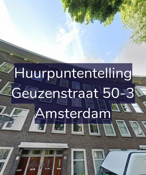 Foto gevel Huurpuntentelling voor Geuzenstraat 50-3, Amsterdam