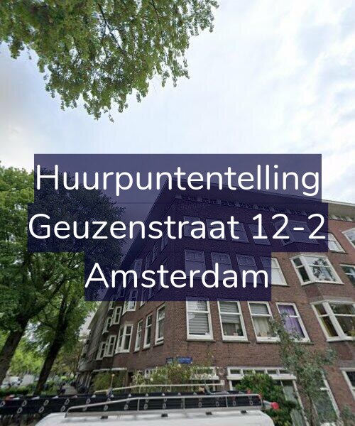 Foto gevel Huurpuntentelling voor Geuzenstraat 12-2, Amsterdam