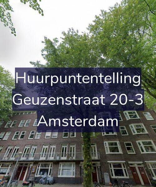 Foto gevel Huurpuntentelling voor Geuzenstraat 20-3, Amsterdam