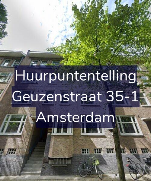 Foto gevel Huurpuntentelling voor Geuzenstraat 35-1, Amsterdam