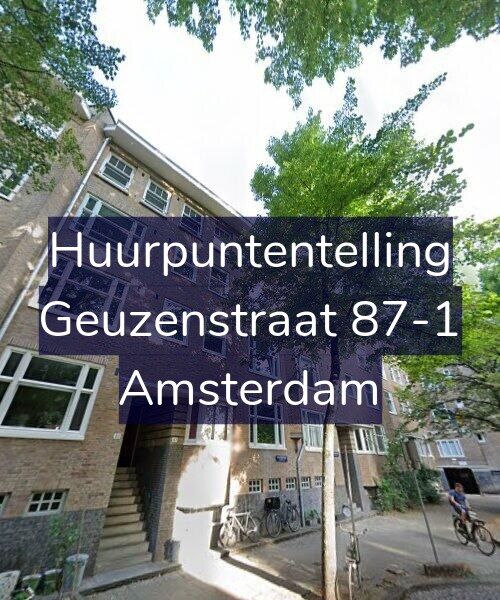 Foto gevel Huurpuntentelling voor Geuzenstraat 87-1, Amsterdam