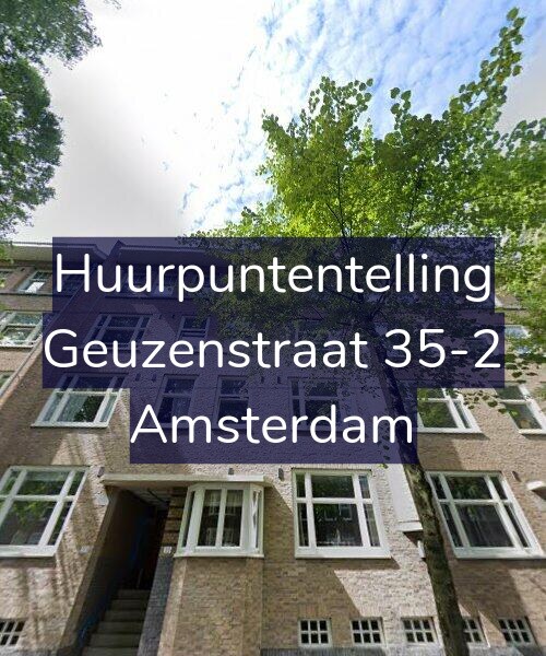 Foto gevel Huurpuntentelling voor Geuzenstraat 35-2, Amsterdam