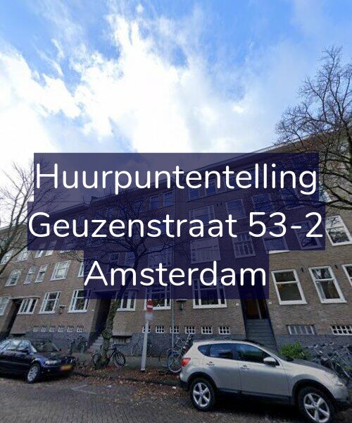 Foto gevel Huurpuntentelling voor Geuzenstraat 53-2, Amsterdam