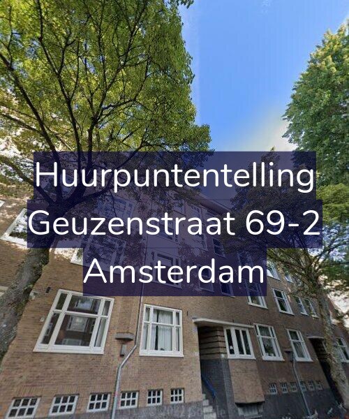Foto gevel Huurpuntentelling voor Geuzenstraat 69-2, Amsterdam