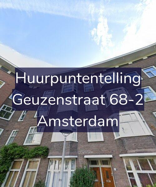 Foto gevel Huurpuntentelling voor Geuzenstraat 68-2, Amsterdam