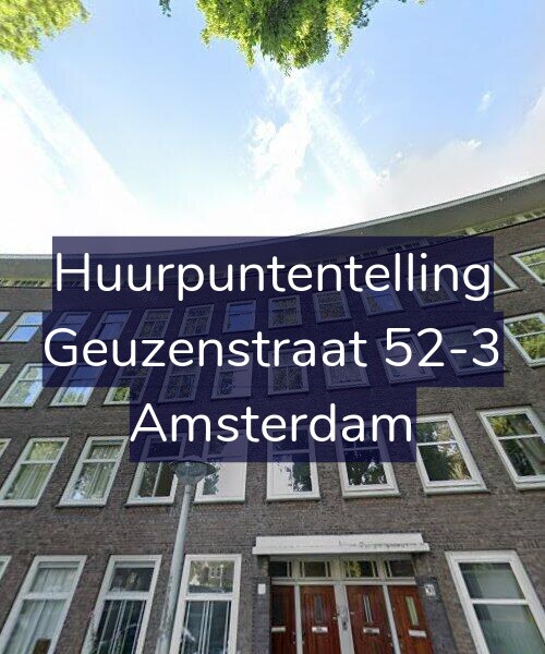Foto gevel Huurpuntentelling voor Geuzenstraat 52-3, Amsterdam