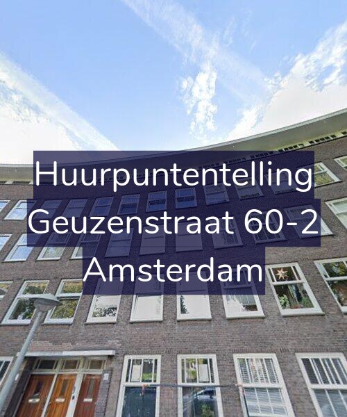 Foto gevel Huurpuntentelling voor Geuzenstraat 60-2, Amsterdam