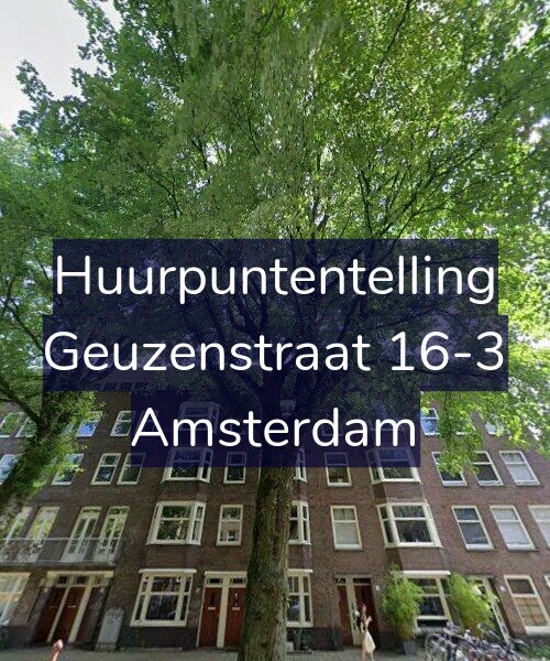 Foto gevel Huurpuntentelling voor Geuzenstraat 16-3, Amsterdam