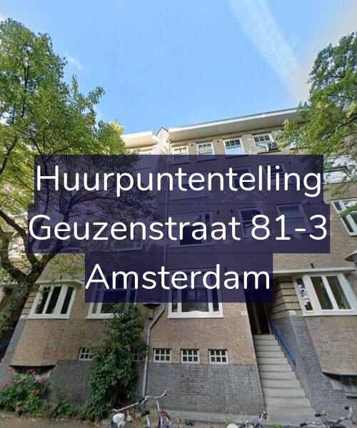 Foto gevel Huurpuntentelling voor Geuzenstraat 81-3, Amsterdam