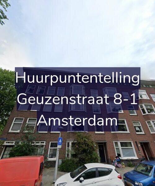 Foto gevel Huurpuntentelling voor Geuzenstraat 8-1, Amsterdam
