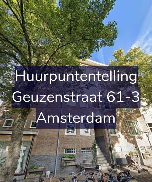 Foto gevel Huurpuntentelling voor Geuzenstraat 61-3, Amsterdam