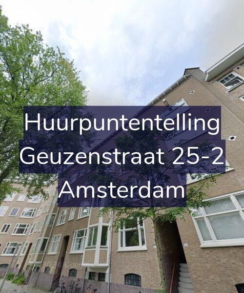 Foto gevel Huurpuntentelling voor Geuzenstraat 25-2, Amsterdam