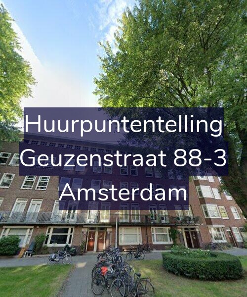Foto gevel Huurpuntentelling voor Geuzenstraat 88-3, Amsterdam