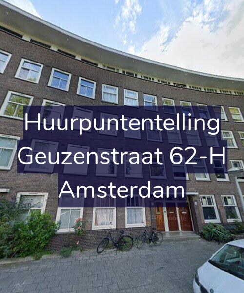 Foto gevel Huurpuntentelling voor Geuzenstraat 62-H, Amsterdam
