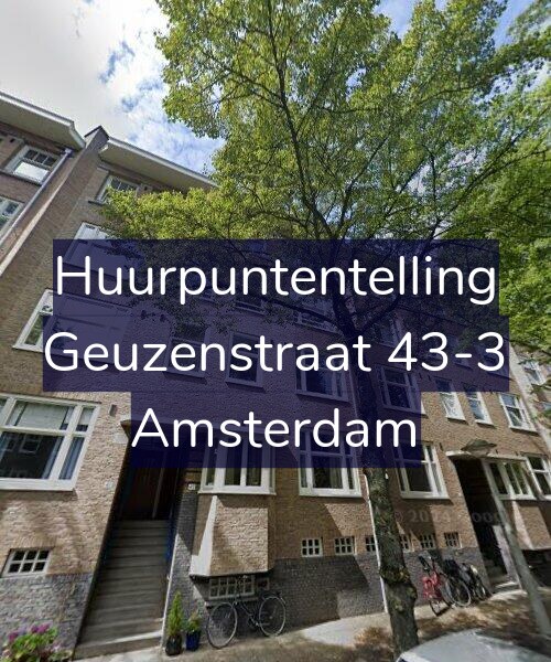 Foto gevel Huurpuntentelling voor Geuzenstraat 43-3, Amsterdam