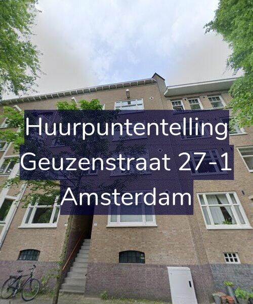 Foto gevel Huurpuntentelling voor Geuzenstraat 27-1, Amsterdam