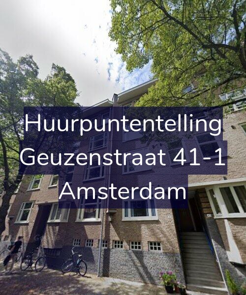 Foto gevel Huurpuntentelling voor Geuzenstraat 41-1, Amsterdam