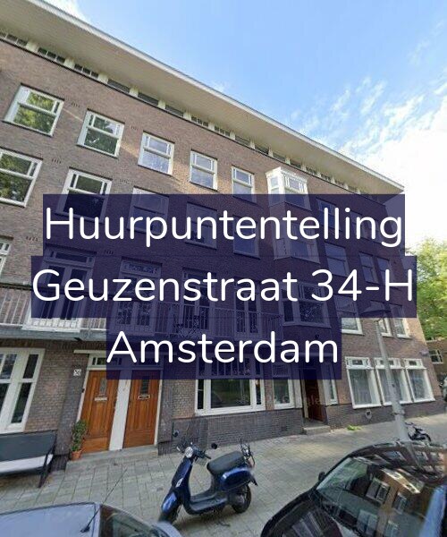 Foto gevel Huurpuntentelling voor Geuzenstraat 34-H, Amsterdam