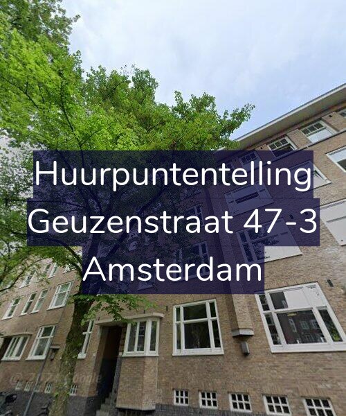 Foto gevel Huurpuntentelling voor Geuzenstraat 47-3, Amsterdam