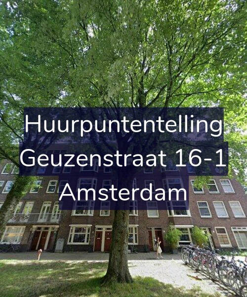 Foto gevel Huurpuntentelling voor Geuzenstraat 16-1, Amsterdam