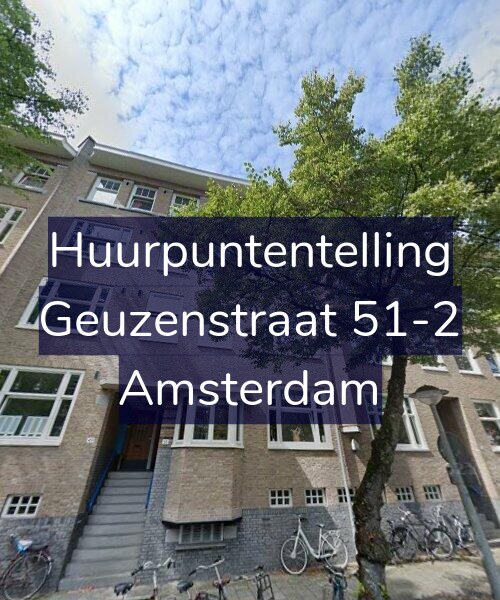 Foto gevel Huurpuntentelling voor Geuzenstraat 51-2, Amsterdam